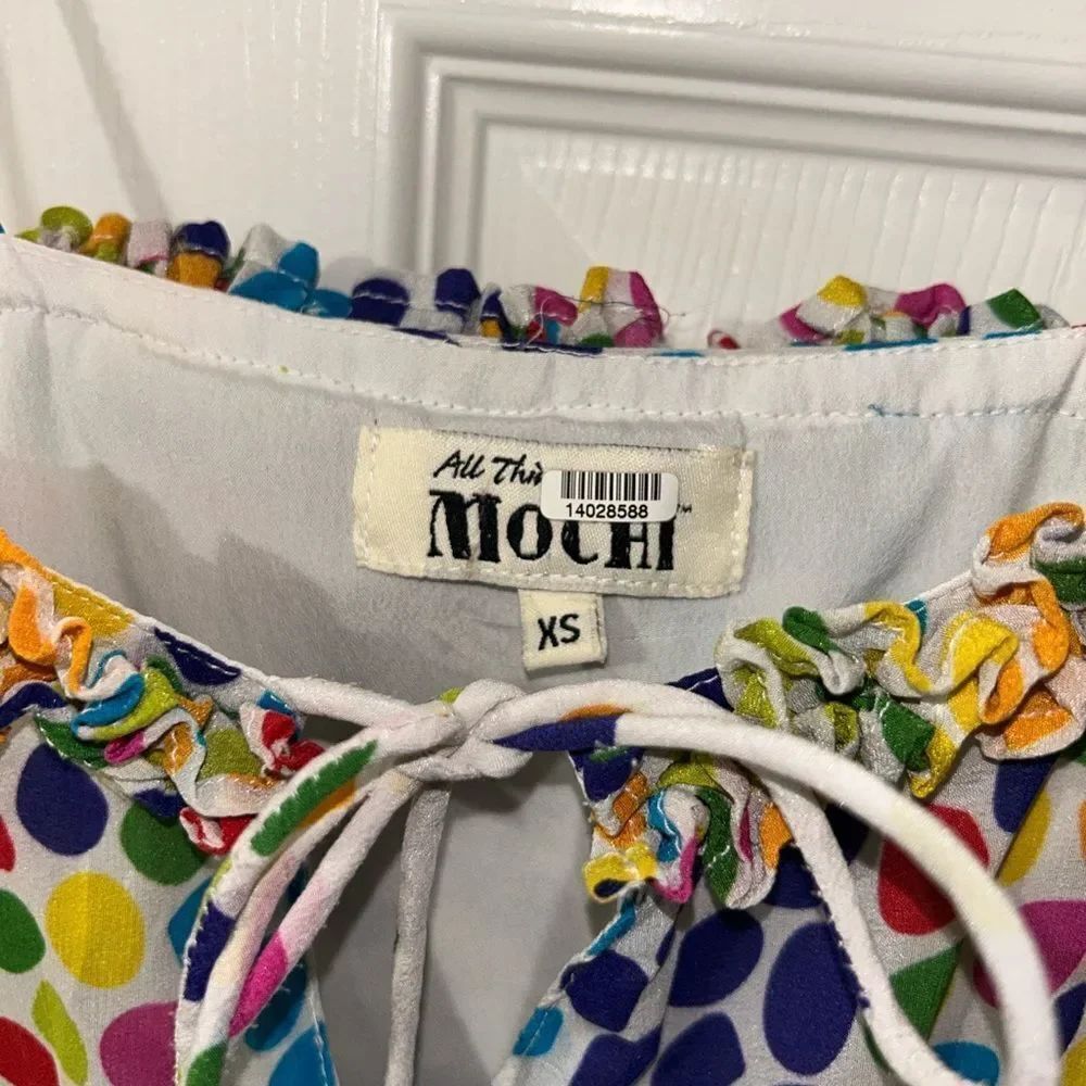All Things Mochi Mini Multicolored Silk Dress(Size Xs) — image 5 of 8